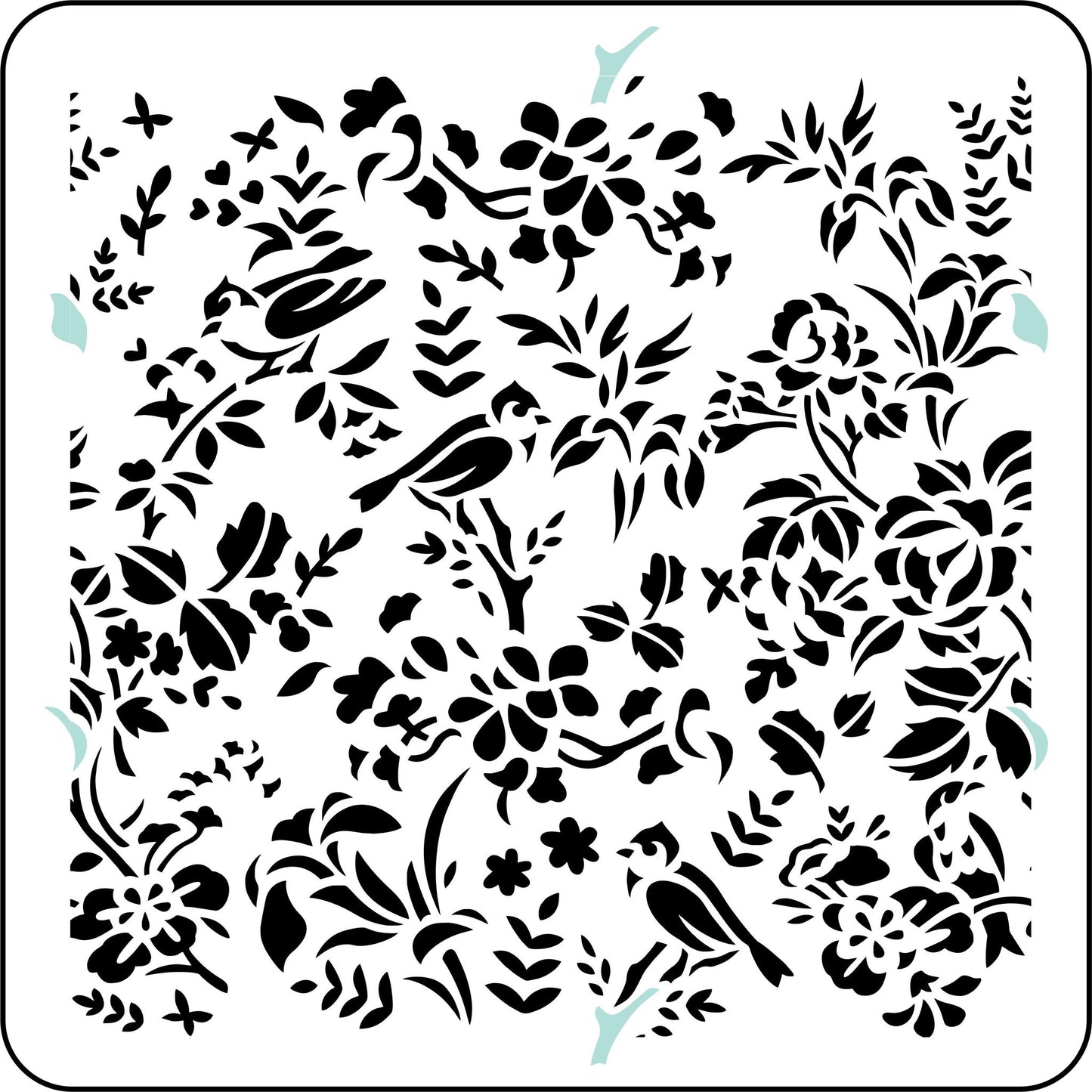 Reusable Stencil - Bird Toile