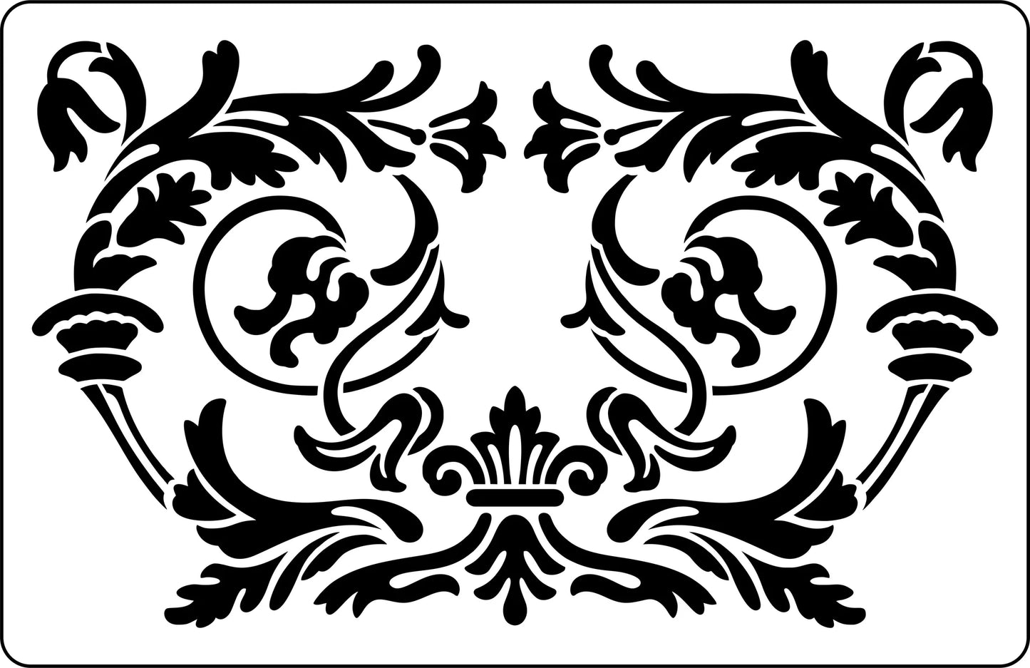 Reusable Stencil 15mil thick - Ornate Panel