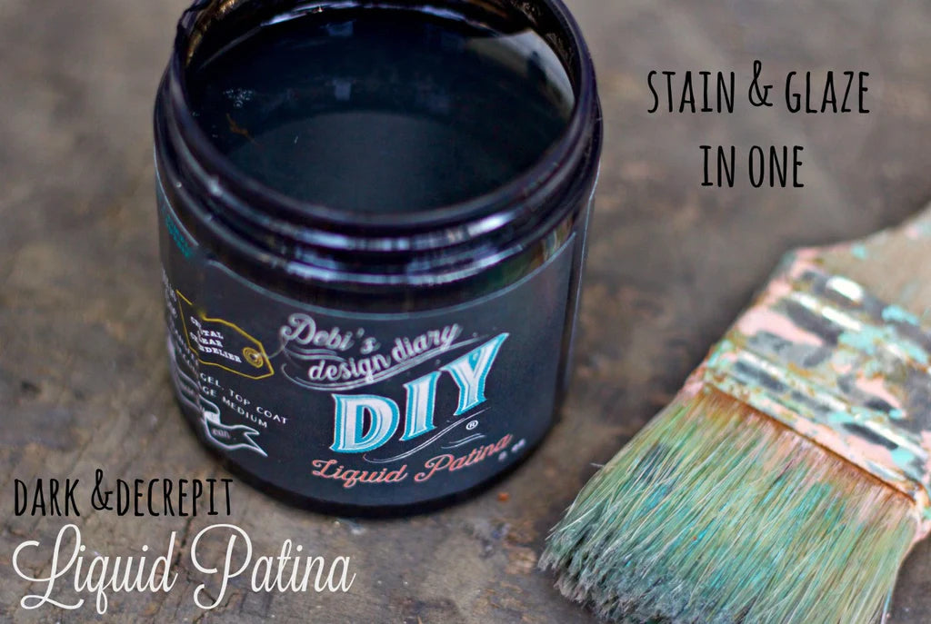 DIY Paint Dark & Decrepit Liquid Patina-Antiquing Patina-Stain-Glaze