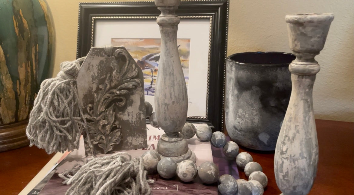 DIY Paint Frosting - Thickening Agent Candle & Wood Beads