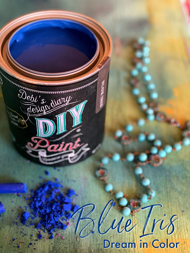 DIY Clay & Chalk Paint - Blue Iris