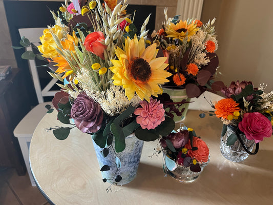How to dye Sola Wood Flowers with DIY Paint - Easily and Safely