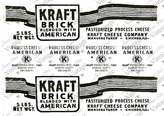 JV Rice Paper Sheet Kraft Cheese Label