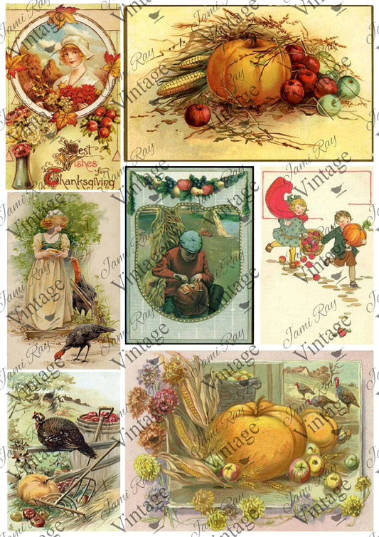 JV Rice Paper Sheet Fall Cards