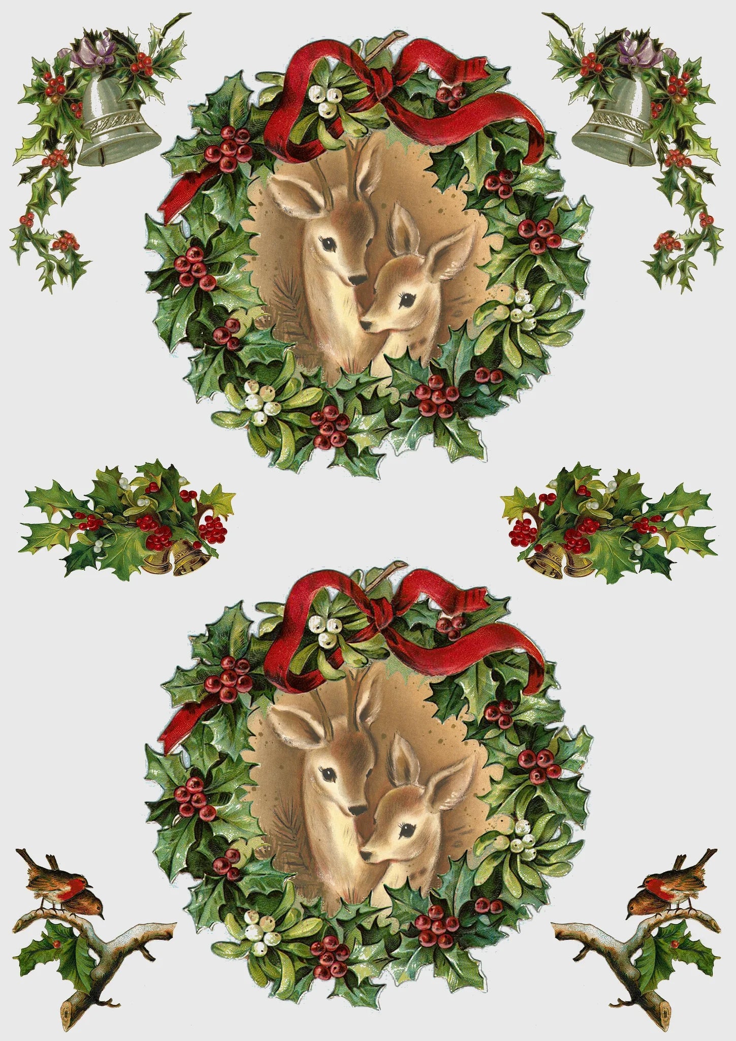 JRV Rice Paper Sheet Pastel Deer