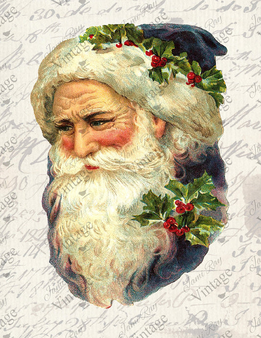 JRV Rice Paper Sheet Santa Print