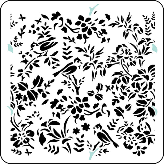 Reusable Stencil - Bird Toile