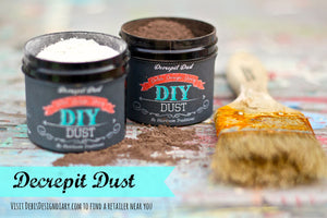 DIY Paint Decrepit Dust - Dark or White Antiquing Patina Dust