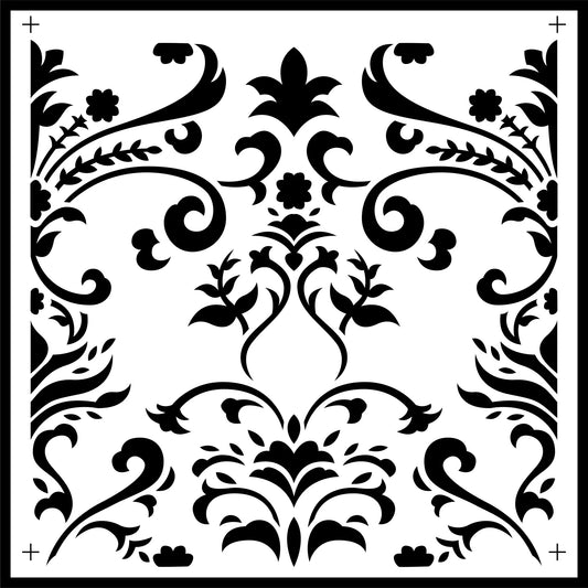 Damask Tile | JRV Stencils