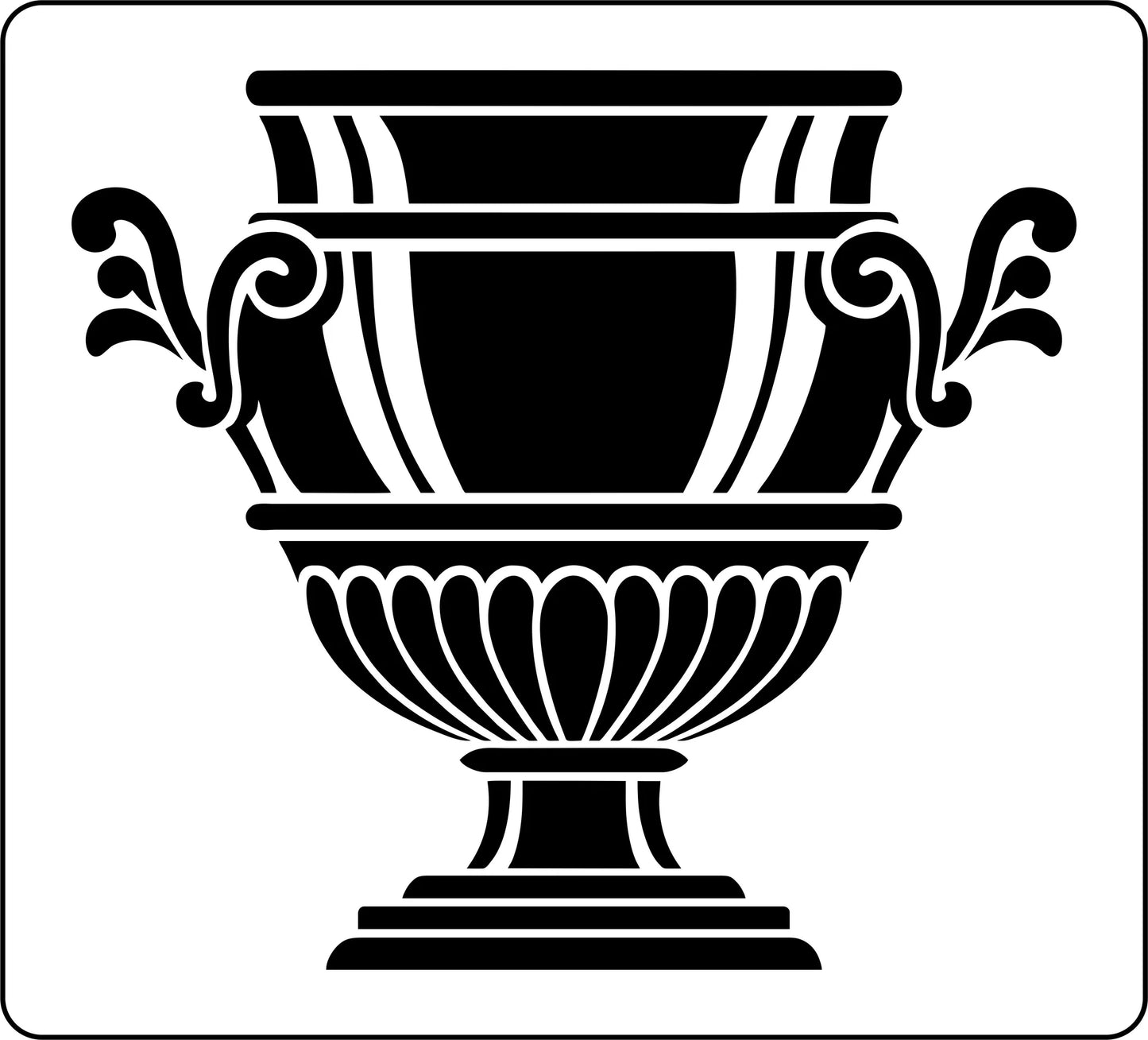 Reusable Stencil - French Urn