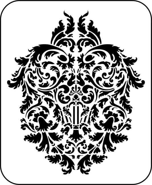 Reusable Stencil - Musical Damask