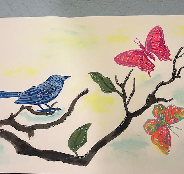 Flutter & Feather | JRV Stencil Designed by Debi from Debi's Design Diary