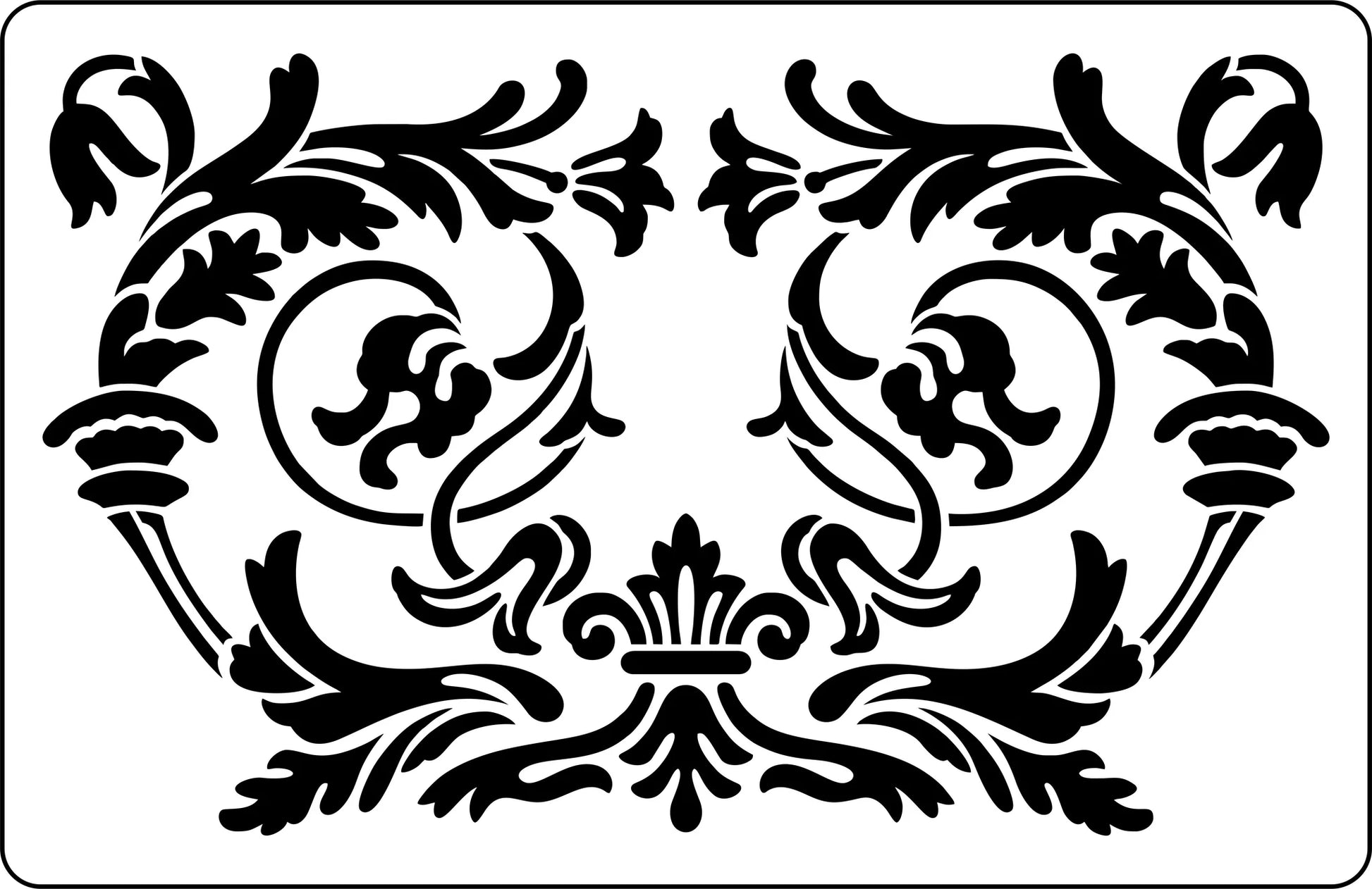 Reusable Stencil 15mil thick - Ornate Panel