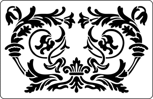 Reusable Stencil 15mil thick - Ornate Panel