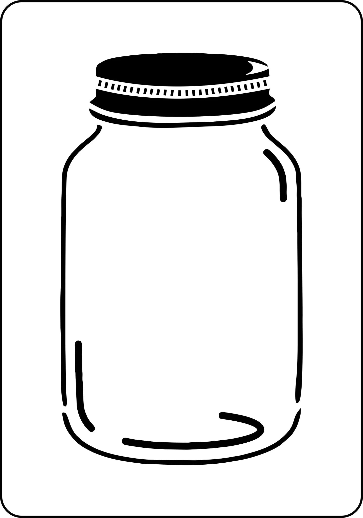 Reusable Stencil - Canning Jar, Mason Jar