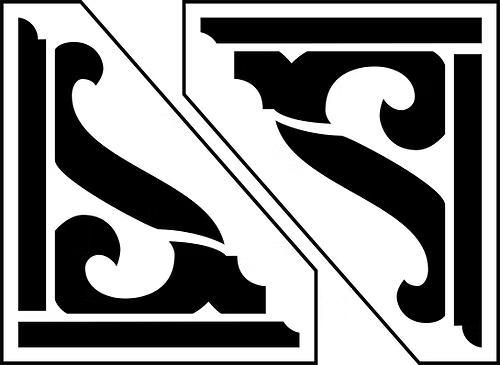 Reusable Stencil - Corbels Style 2 (2 stencils)