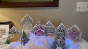 DIY Paint Frosting - Thickening Agent Christmas Village