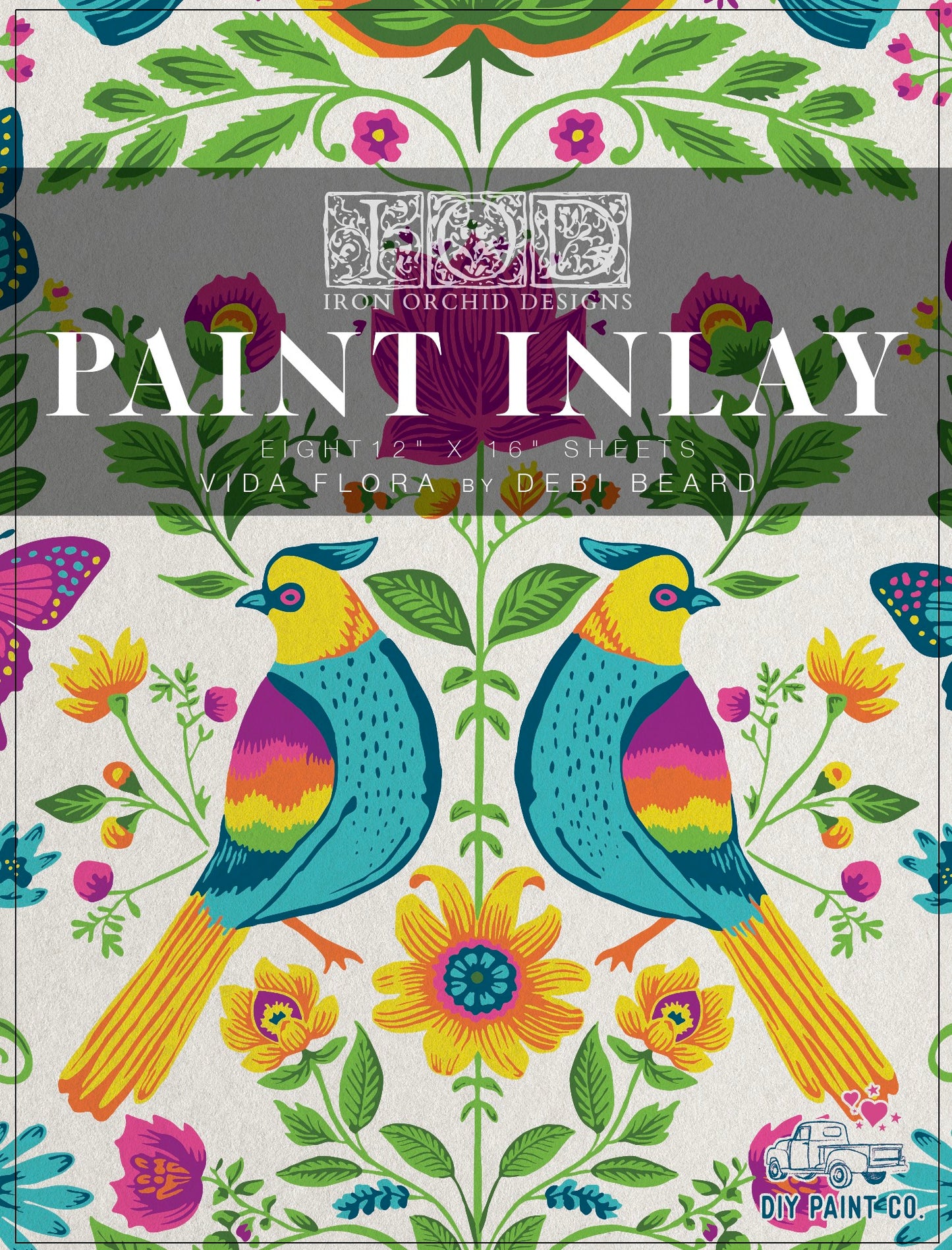 IOD Paint Inlay Vida Flora by Debi Beard DIY Paint
