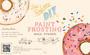 DIY Paint Frosting - Thickening Agent for Paint Label