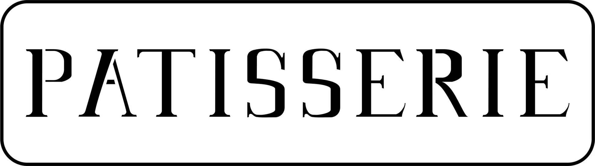 Reusable Stencil - Patisserie Sign