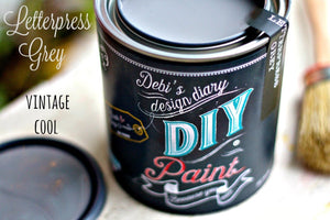Open image in slideshow, DIY Clay &amp; Chalk Paint - Letterpress Grey
