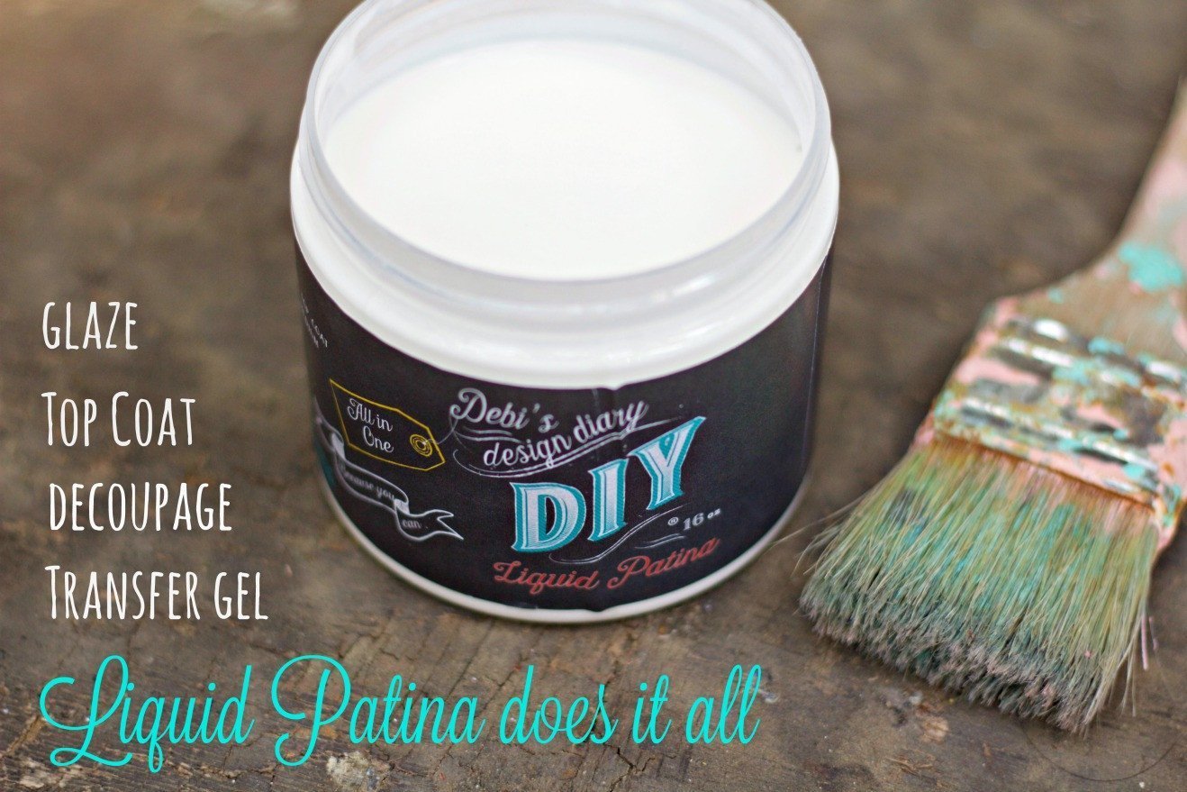 DIY Paint Clear Liquid Patina - Topcoat-Transfer Gel-Glaze & Decoupage Medium